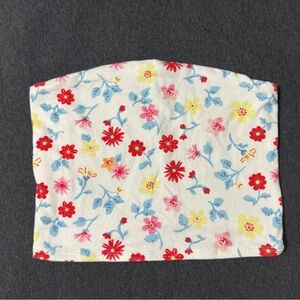 Floral Print Tube Top